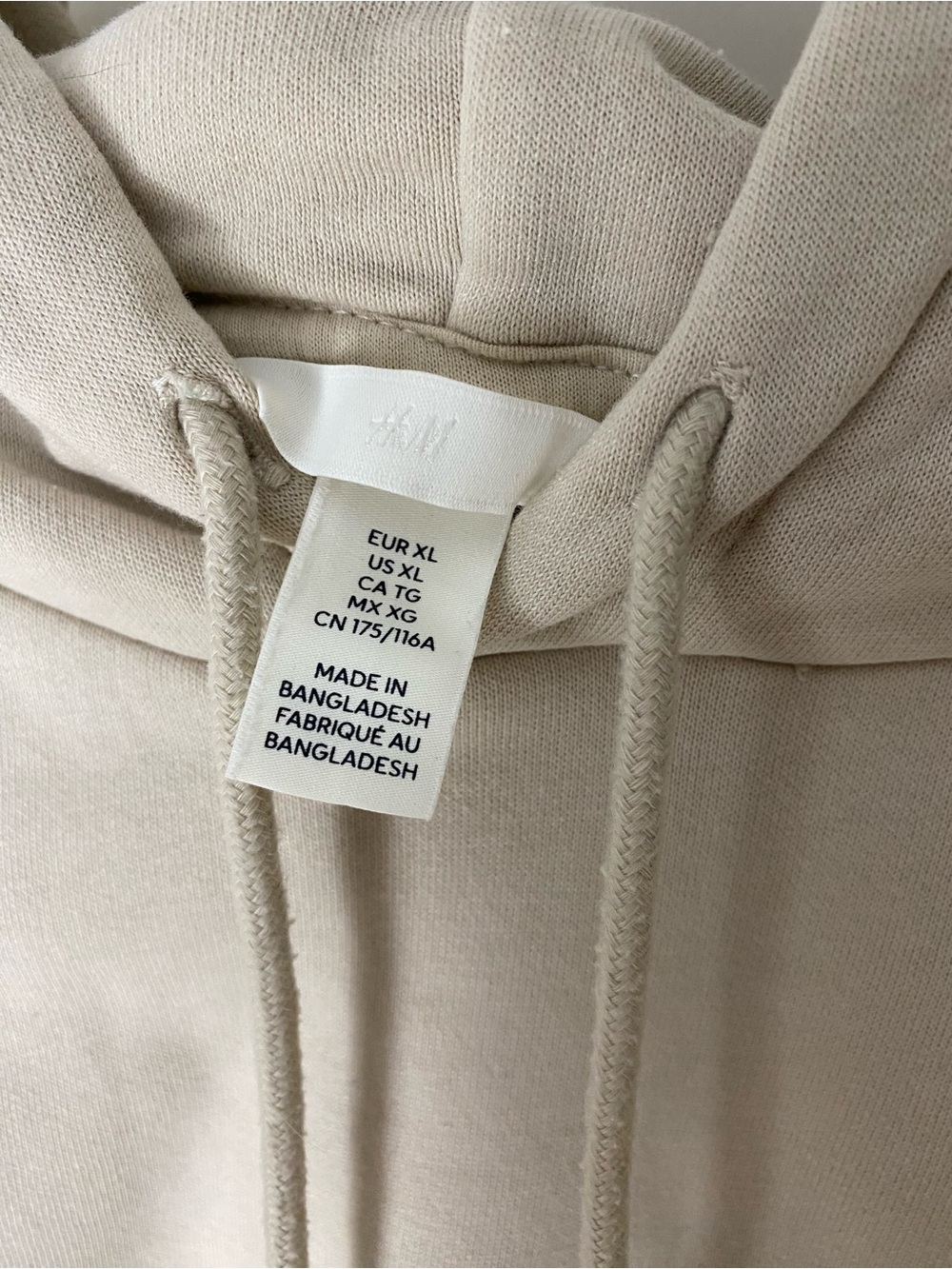 H&M Cream Hoodie Sweater - Picture 3 of 3